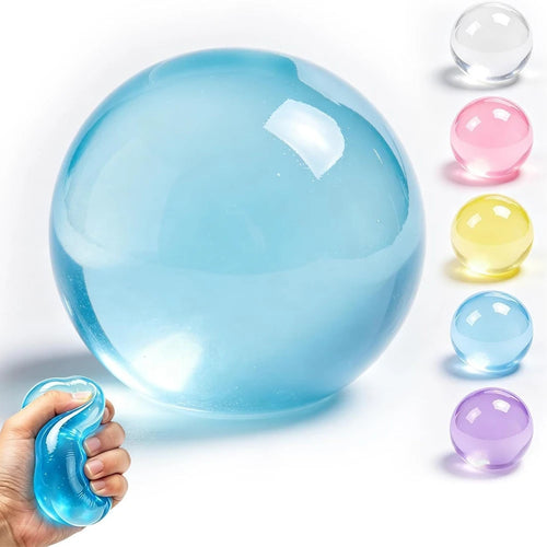 Squishyland coconut oil squishy stress toy, soft no-rebound sensory ball for fidgeting and stress relief, with realistic coconut oil appearance.