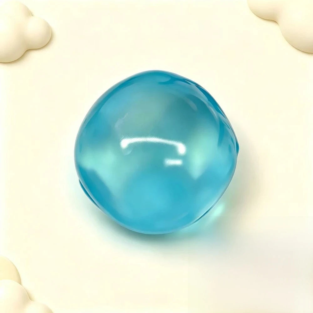 Squishyland coconut oil squishy stress ball, a no-rebound sensory fidget toy shaped like a coconut for tactile stress relief.