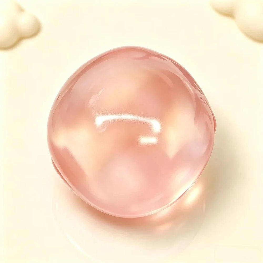 Coconut oil squishy ball by Squishyland, a soft stress fidget toy with no-rebound squeeze for sensory relaxation and stress relief.