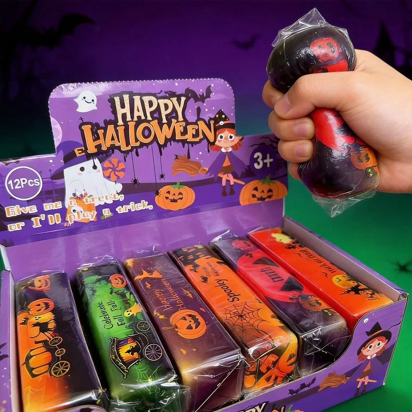 Halloween PU Butter Stick Squishy Slow Rebound Stress Relief Toy