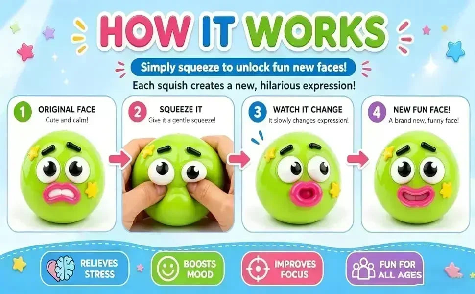 Smushers Dog Face Swap Squishy – Moldable Slow Rise Toy