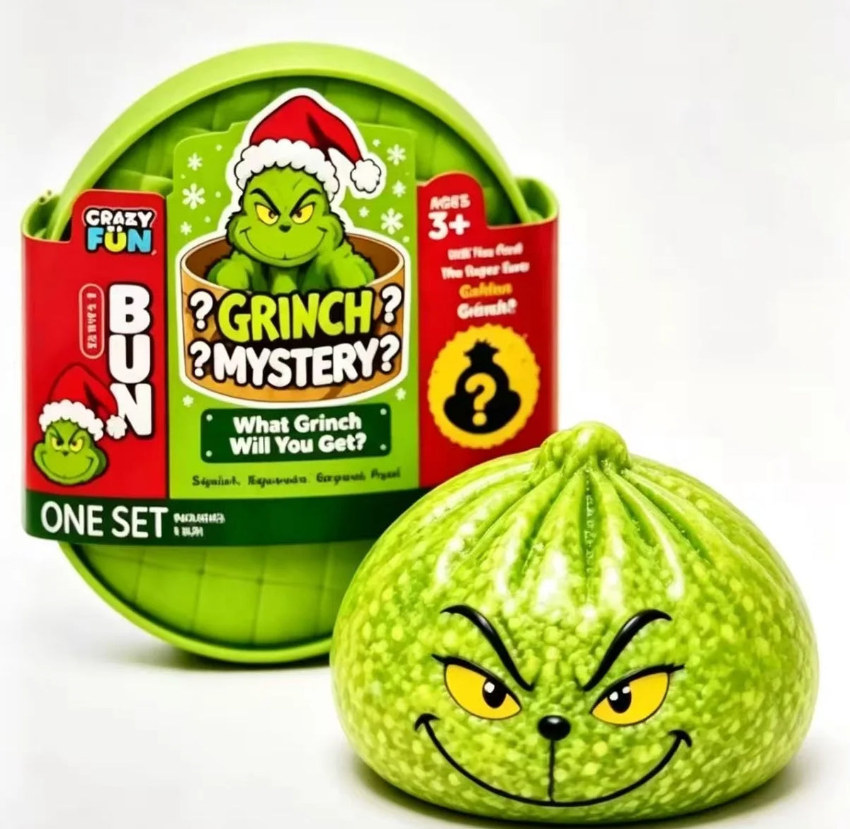 Christmas Grinch Dumpling Squishy Slow Rising Soft PU Stress Relief