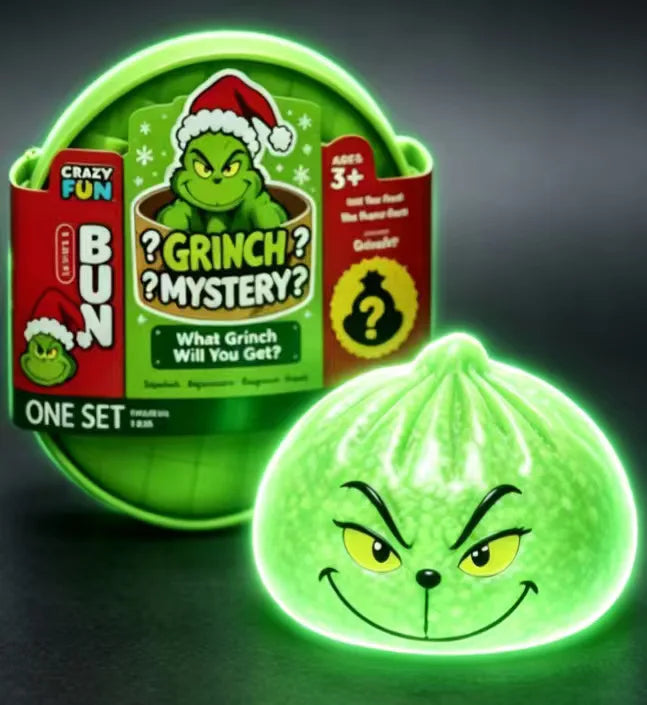 Christmas Grinch Dumpling Squishy Slow Rising Soft PU Stress Relief
