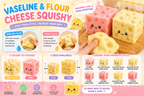Vaseline & Flour-Filled Cheese Squishy – Moldable Sensory Toy