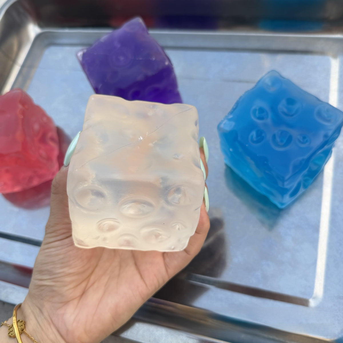 Coconut Oil Cheese Squishy – Stretchy Sensory Squeeze Toy