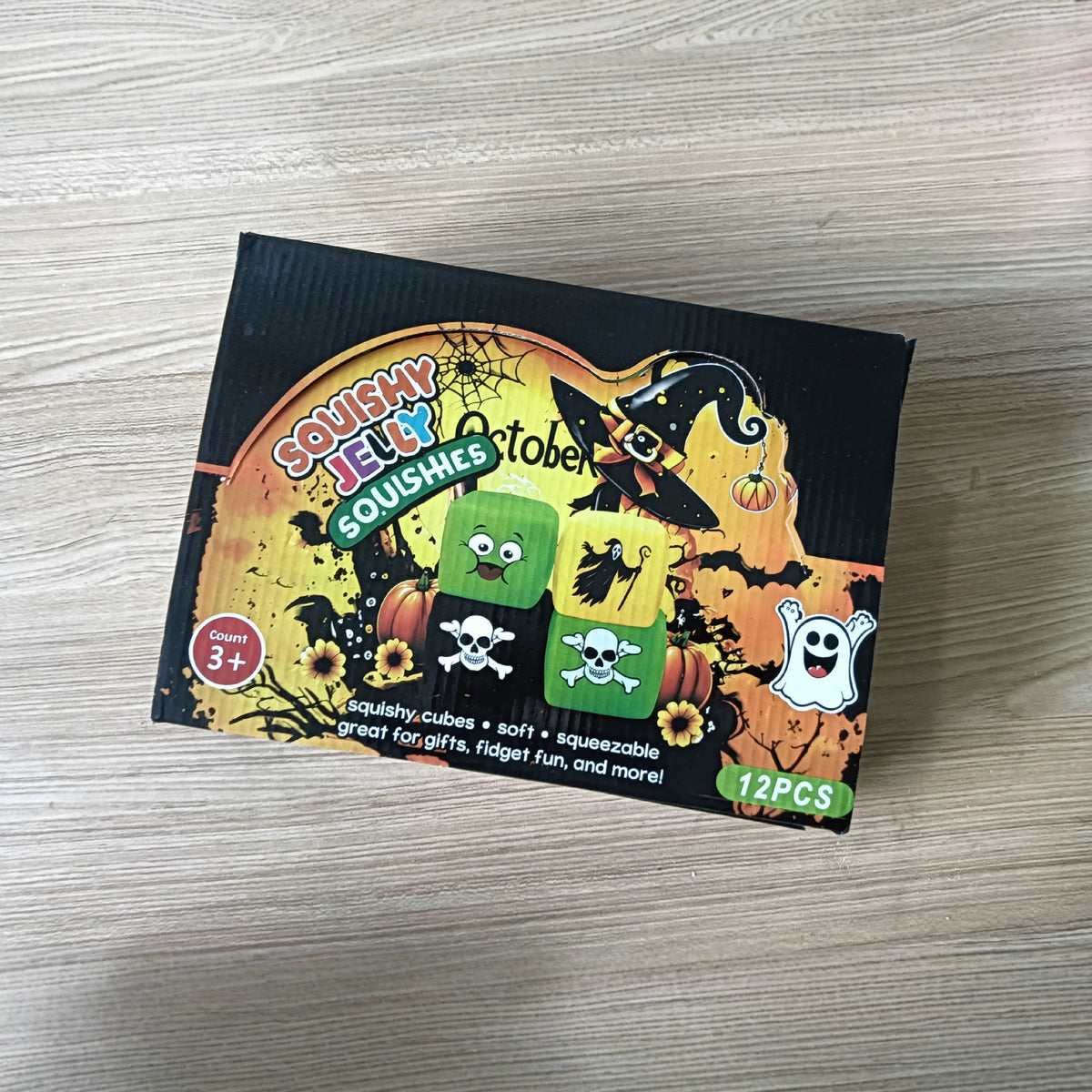 Halloween Cube Slow Rebound Squishy Stress Relief Toy