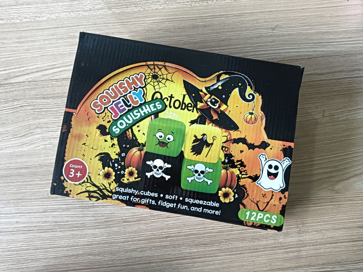 Halloween Cube Slow Rebound Squishy Stress Relief Toy