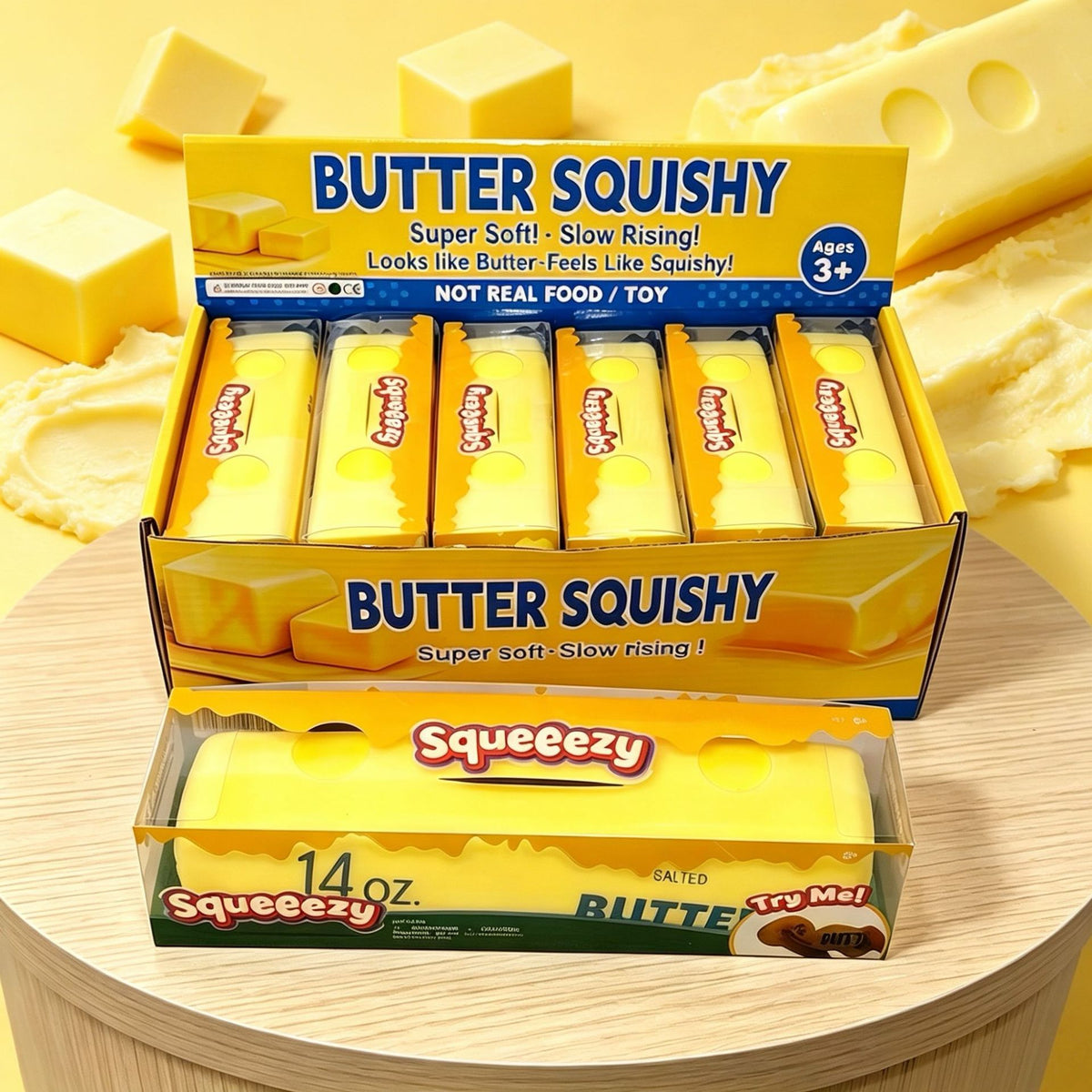 Soft Butter Stick Squishy Stress Relief Toy