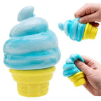 Ice Cream Cone Squishy Toy Soft Squeeze Stress Relief Sensory