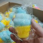Ice Cream Cone Squishy Toy Soft Squeeze Stress Relief Sensory
