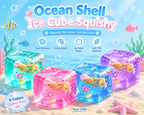 Ocean Shell Ice Cube Squishy – Slow Rebound Sensory Toy