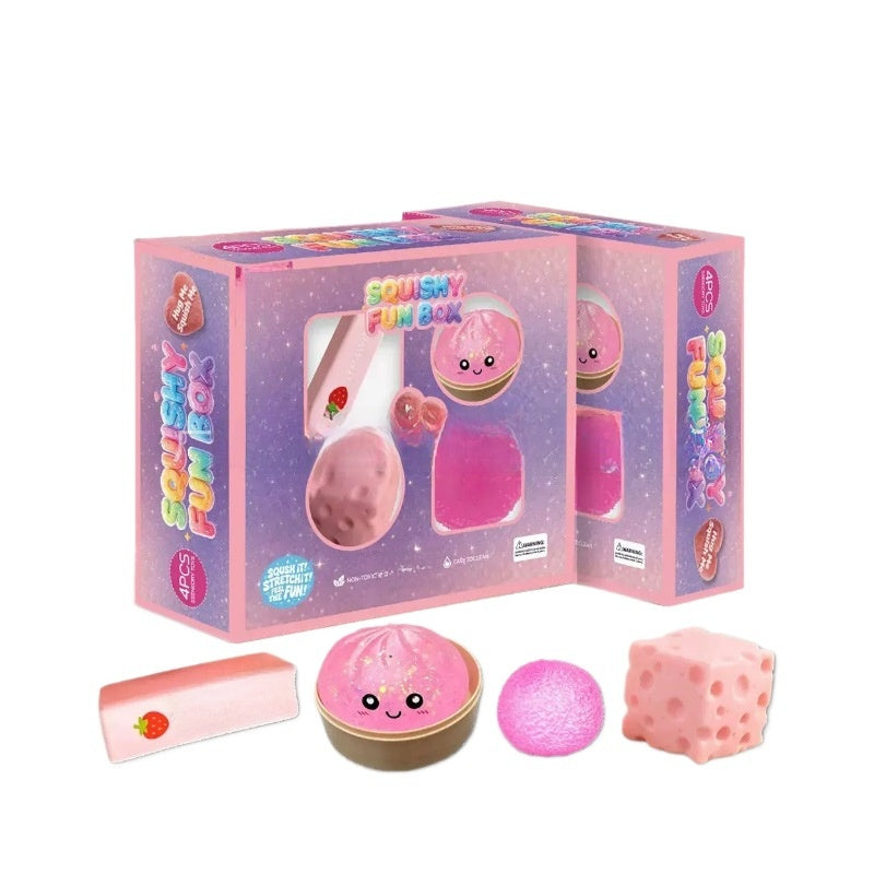Viral Relief Squishy Toy Box Soft Squeeze Fidget Fun Play Gift For Kids Adults