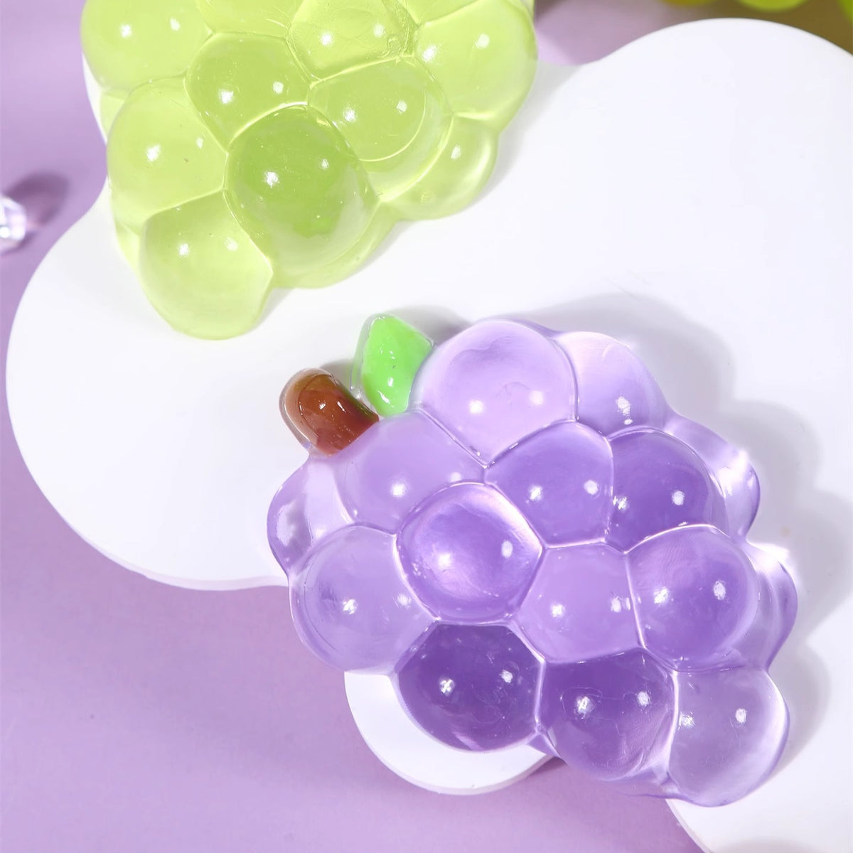 5-Piece Crystal Fruit Taba Squishy Set – Soft Sensory Stress Relief Toys