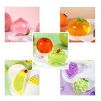 5-Piece Crystal Fruit Taba Squishy Set – Soft Sensory Stress Relief Toys