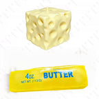 Squishyland Vaseline Butter & Cheese fidget squishy duo, moldable stress relief toy set with two soft, squeezable sensory balls.