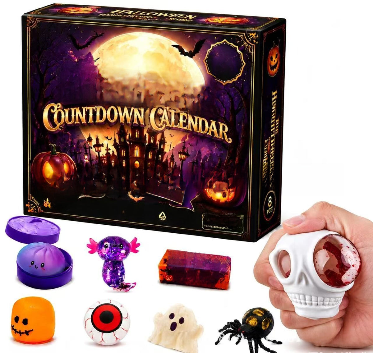 Halloween Squishy Gift Set Slow Rising Sensory Toys
