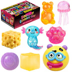 Slow Rebound Squishy Stress Relief Toys Set Strawberry Geometric Bun Shapes