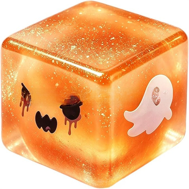 Halloween Squishy Sensory Squeeze Cube Toy Stress Relief