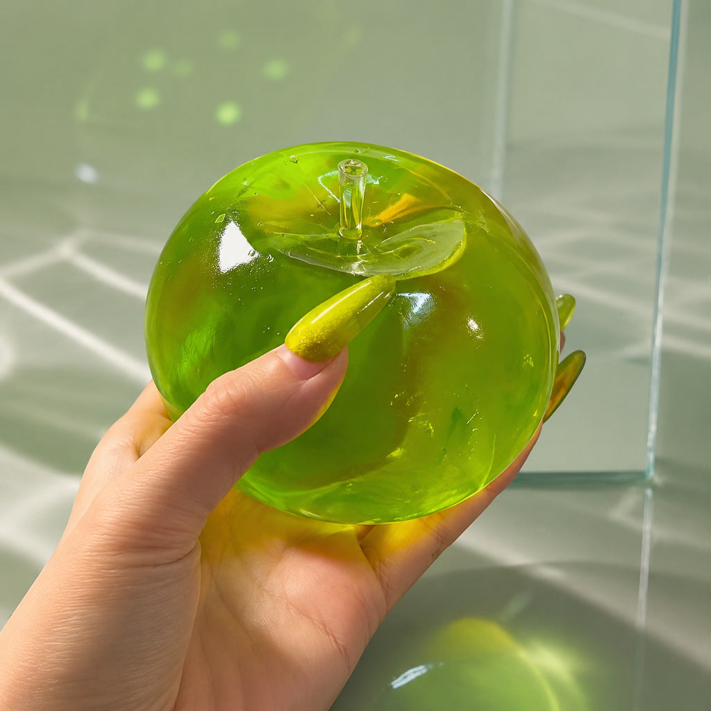 Moldable Apple Stress Relief Squeeze Toy For Anxiety And Sensory Play