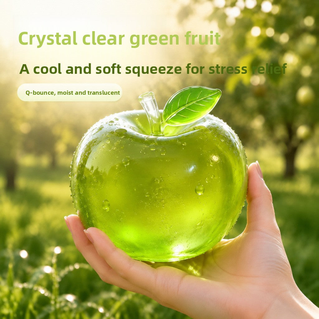 Moldable Apple Stress Relief Squeeze Toy For Anxiety And Sensory Play