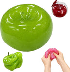Moldable Ice Cream Apple Slime Squeeze Stress Relief Ball