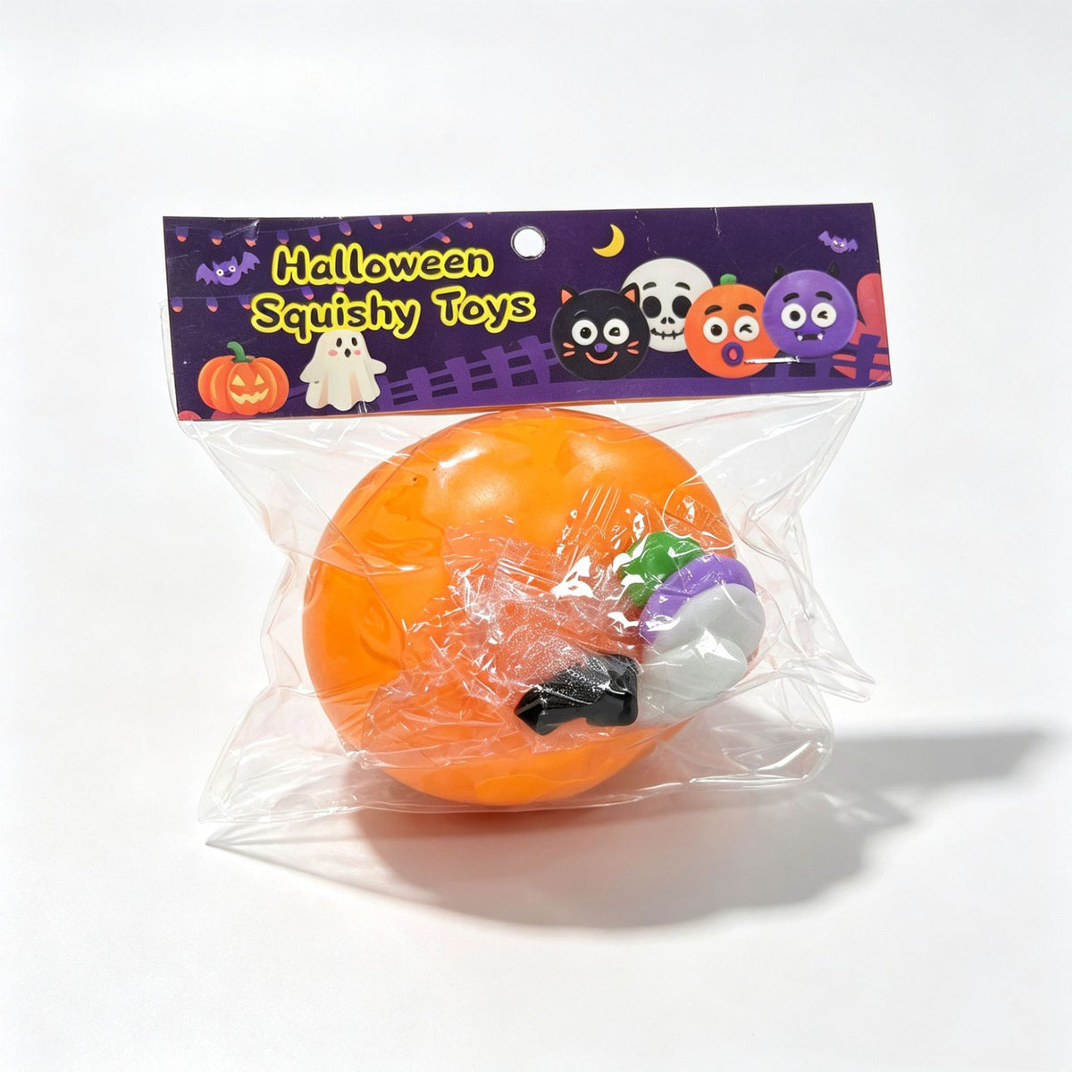 Halloween Pumpkin Squishy Moldable Squeeze Toy With Face Changing Stress Relief